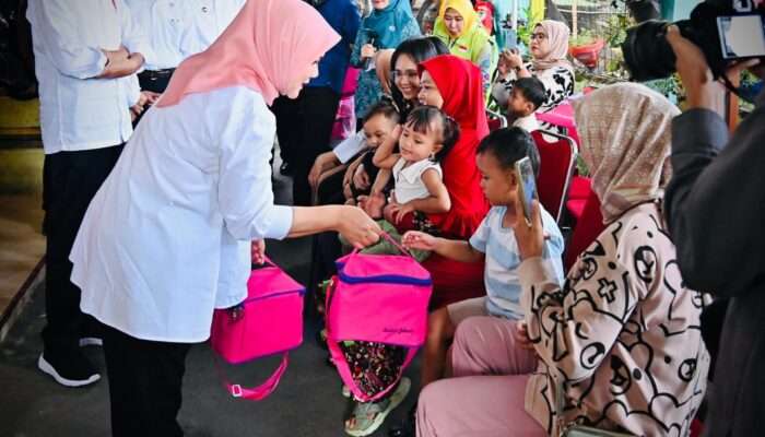 Presiden Joko Widodo Tinjau Gerakan Intervensi Serentak Pencegahan Stunting di Bogor