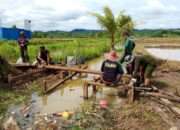 Kodim 0906/Kutai Kartanegara Tingkatkan Infrastruktur Pertanian di Desa Manunggal Jaya