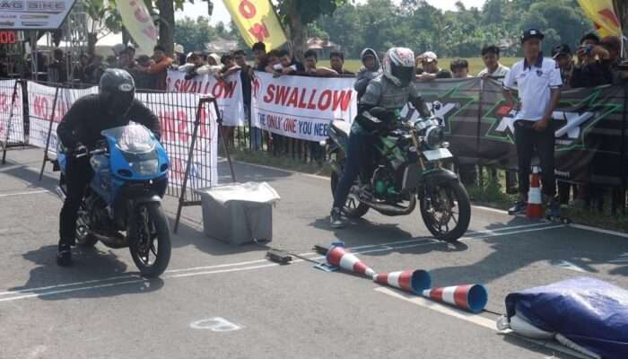 Kejuaraan Nasional Drag Bike Meriahkan Perayaan Hari Bhayangkara ke-78 di Purbalingga