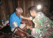 Prajurit Tombak Sakti Berikan Pelayanan Kesehatan kepada Warga di Muara Tami