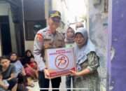 Polsek Grogol Petamburan Salurkan Paket Sembako untuk Memperingati HUT Bhayangkara ke-78