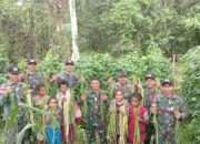 Prajurit Tombak Sakti Panen Kacang Panjang di Kampung Kalilapar