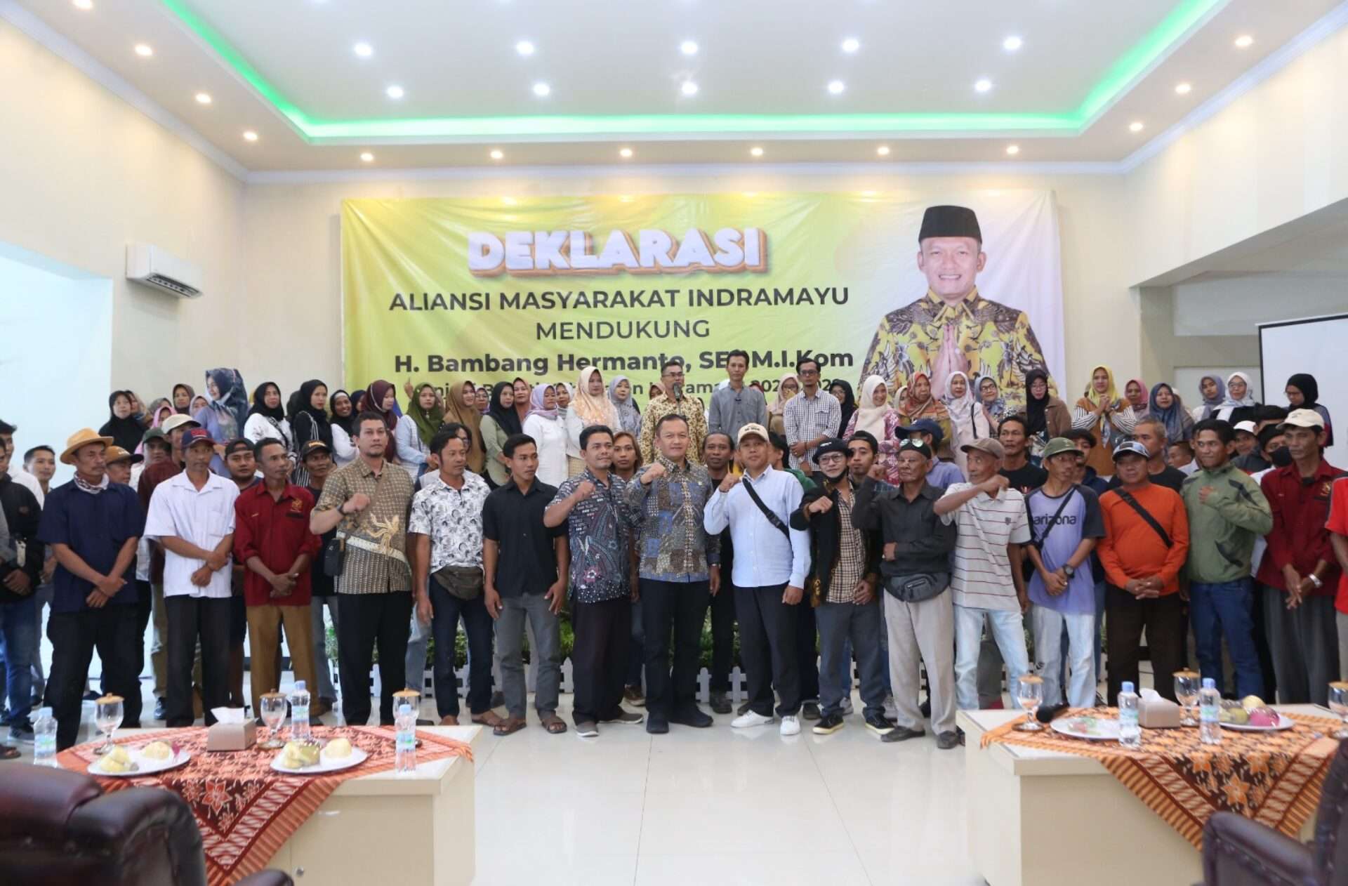 Deklarasi Bersama Aliansi Masyarakat Indramayu Dukung H Bambang Hermanto sebagai Bupati