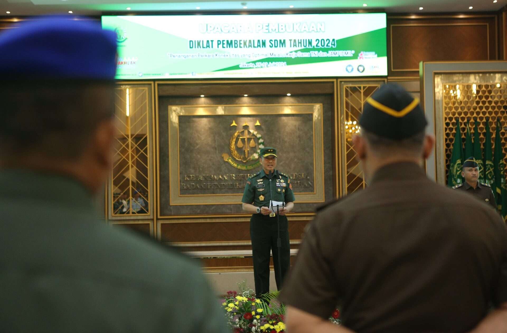 Pembukaan Diklat Pembekalan SDM TA 2024: Sinergitas TNI dan Kejaksaan dalam Penanganan Perkara Koneksitas