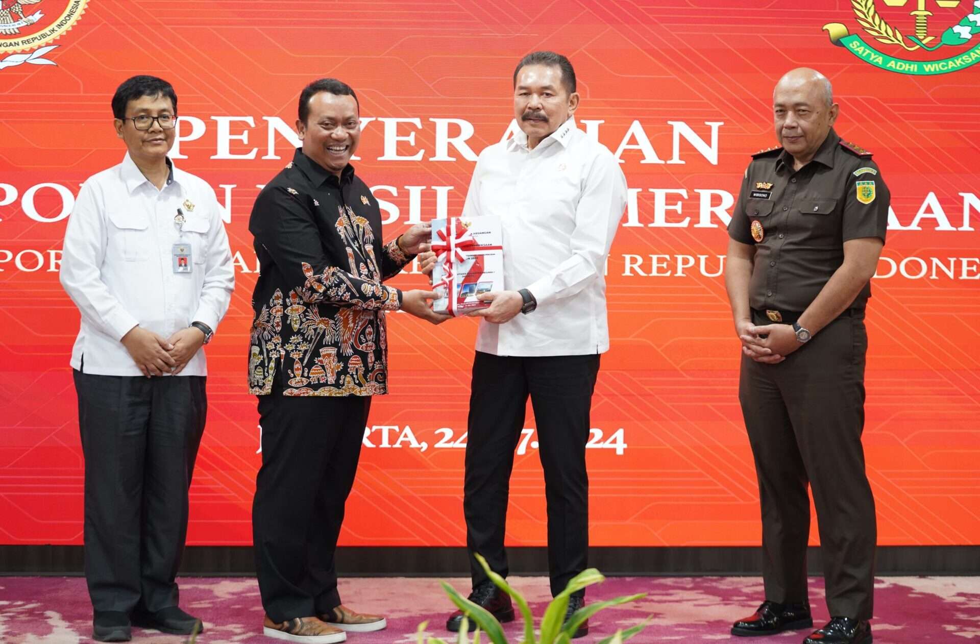 Jaksa Agung ST Burhanuddin Apresiasi Predikat WTP Kejaksaan RI Tahun 2023