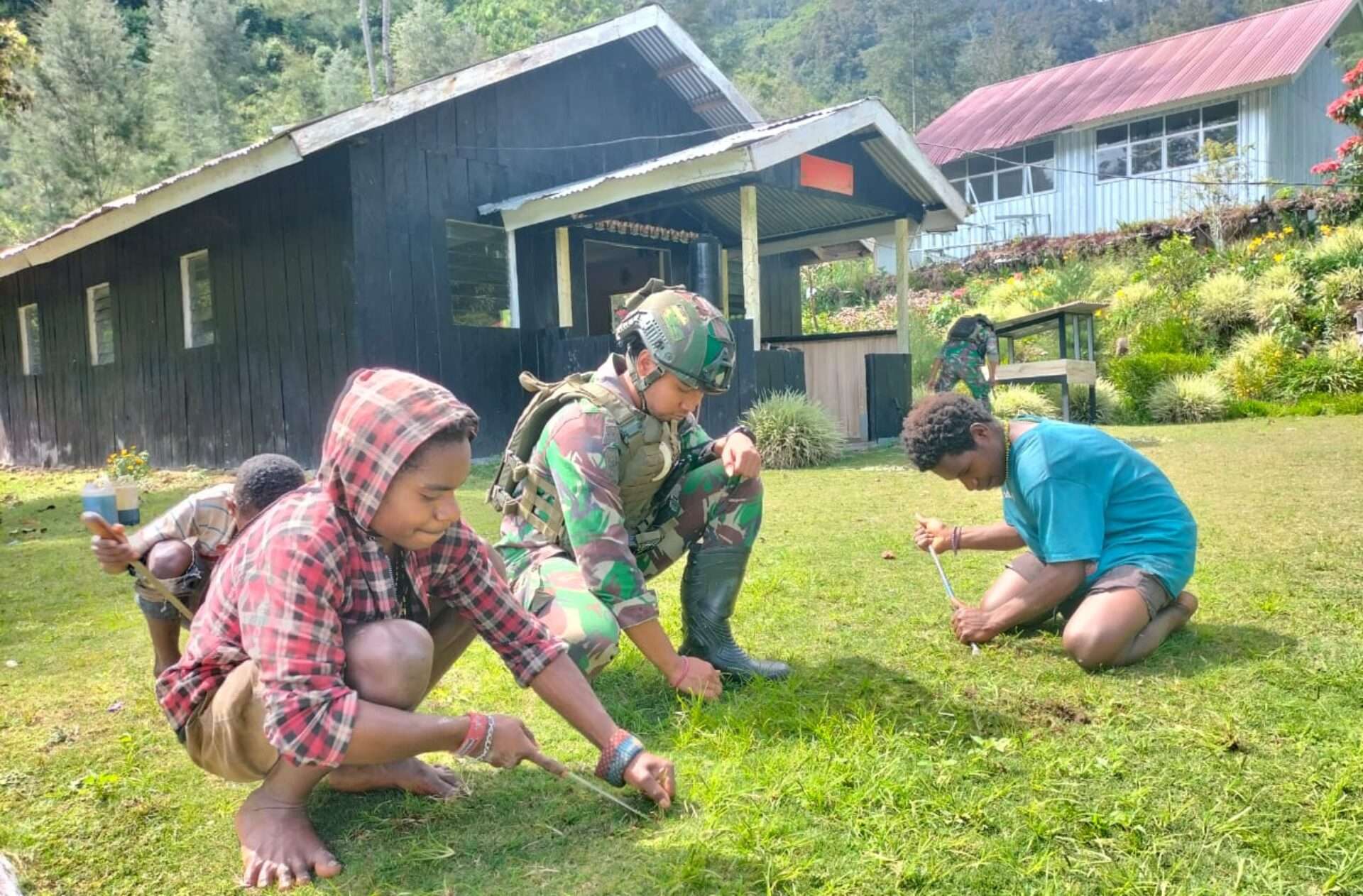 Karya Bhakti Ksatria Buaya Putih di Gereja Bethesda Papua Tengah