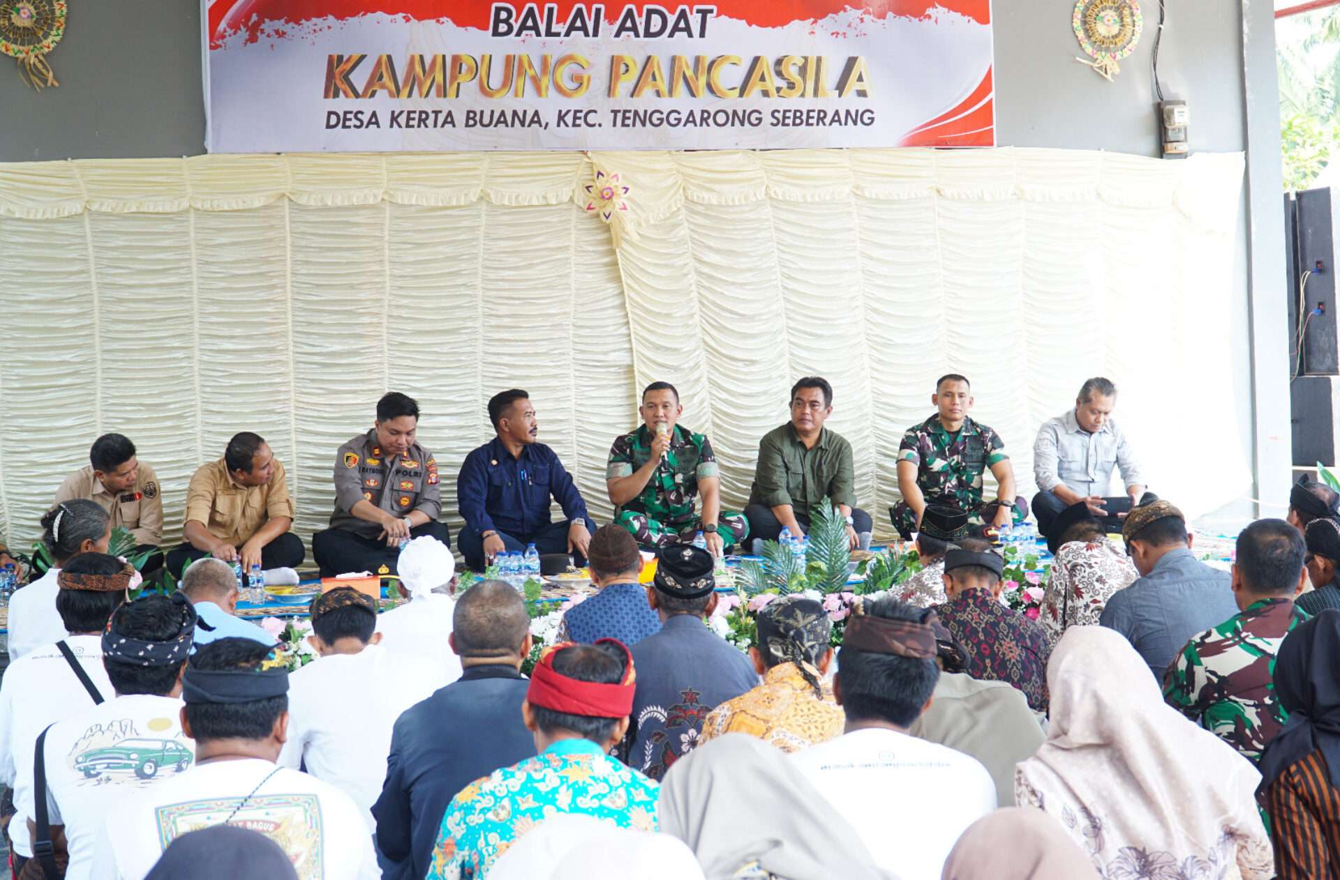 Peninjauan Kampung Pancasila oleh Dandim 0906/Kutai Kartanegara