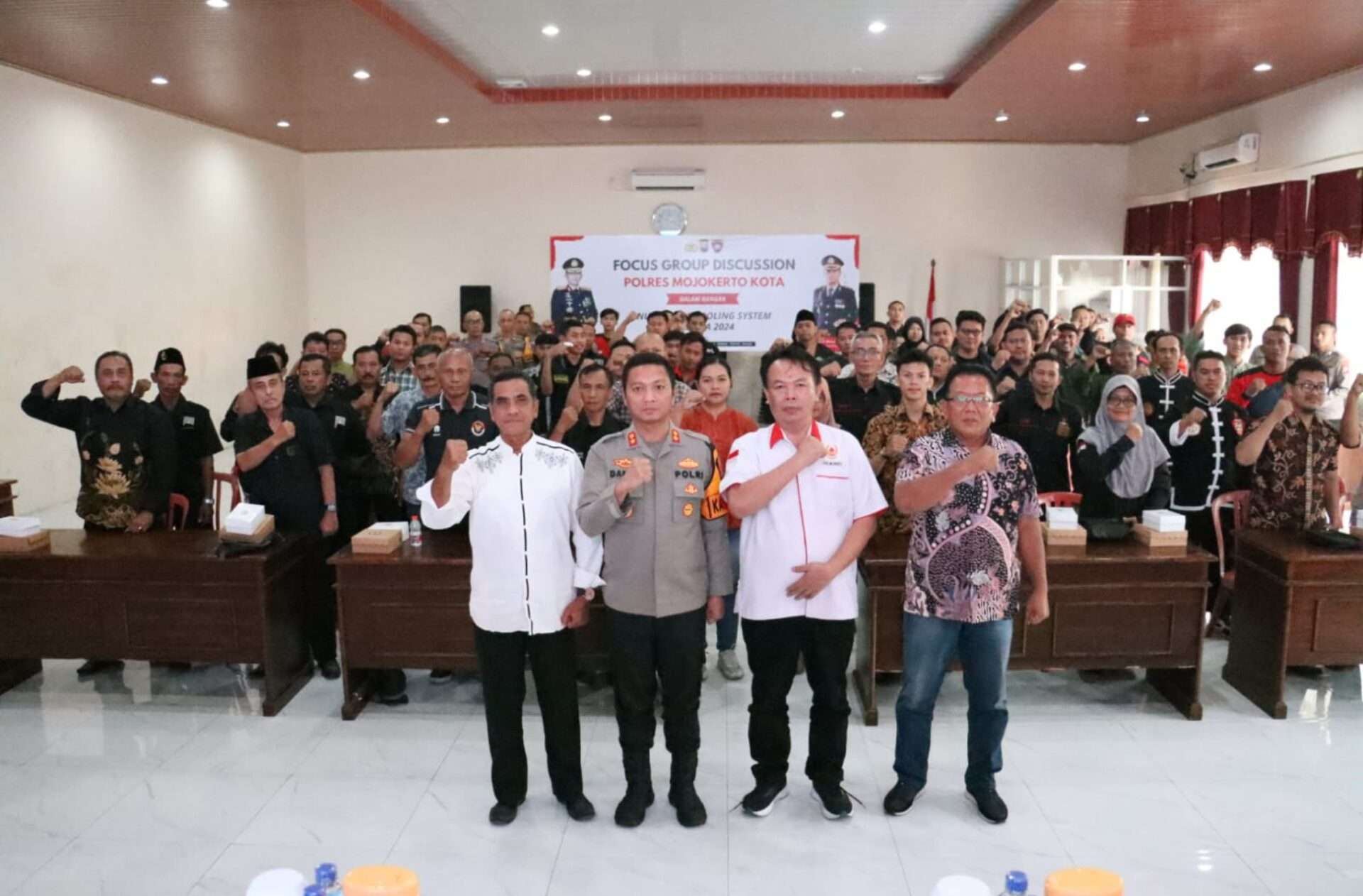 FGD NCS Polres Mojokerto: Perguruan Silat Deklarasi Dukungan Pilkada Damai