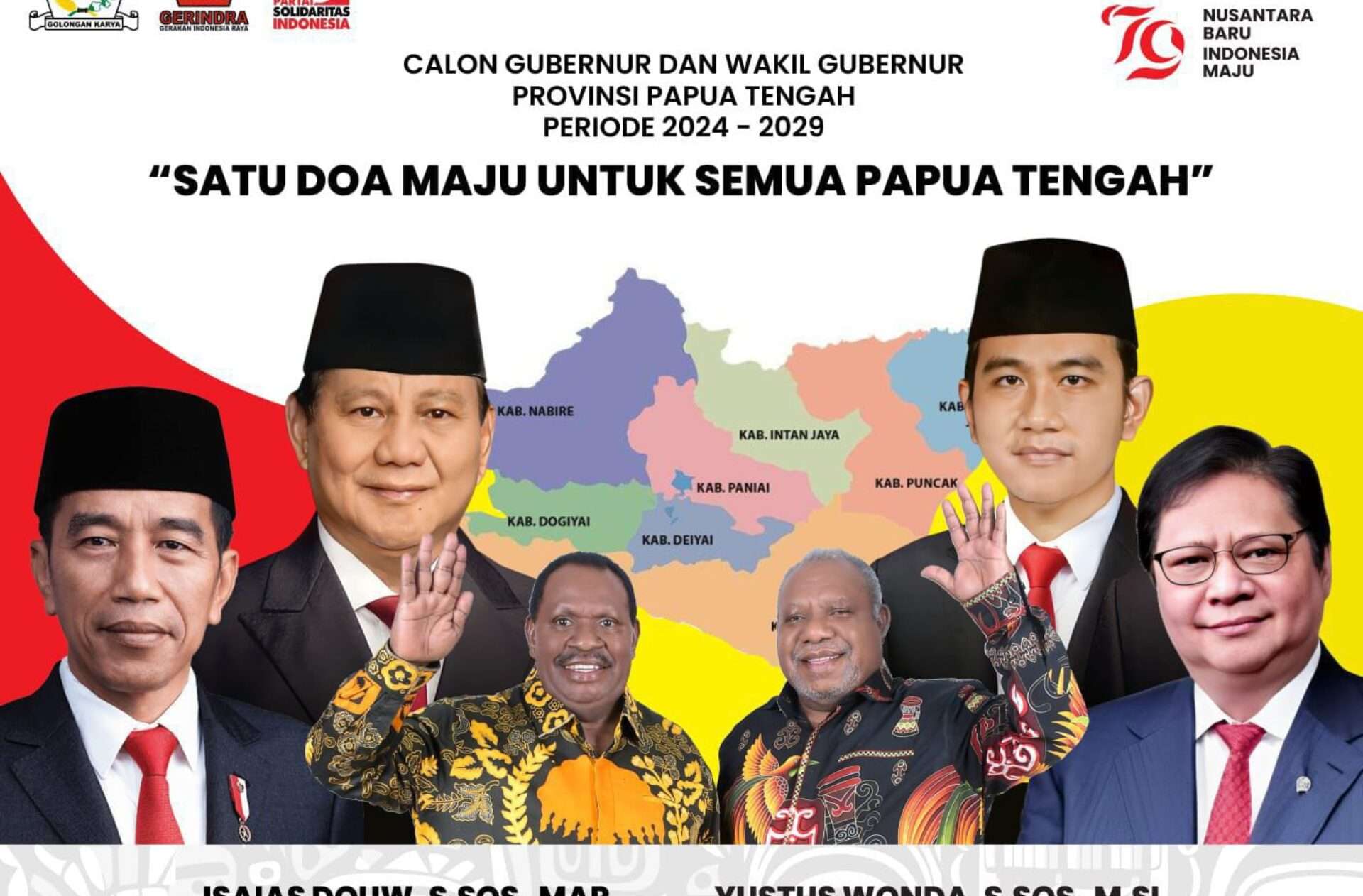 Isaiyas Douw: Birokrat Senior Mee-pago Maju sebagai Cawagub Papua Tengah 2024