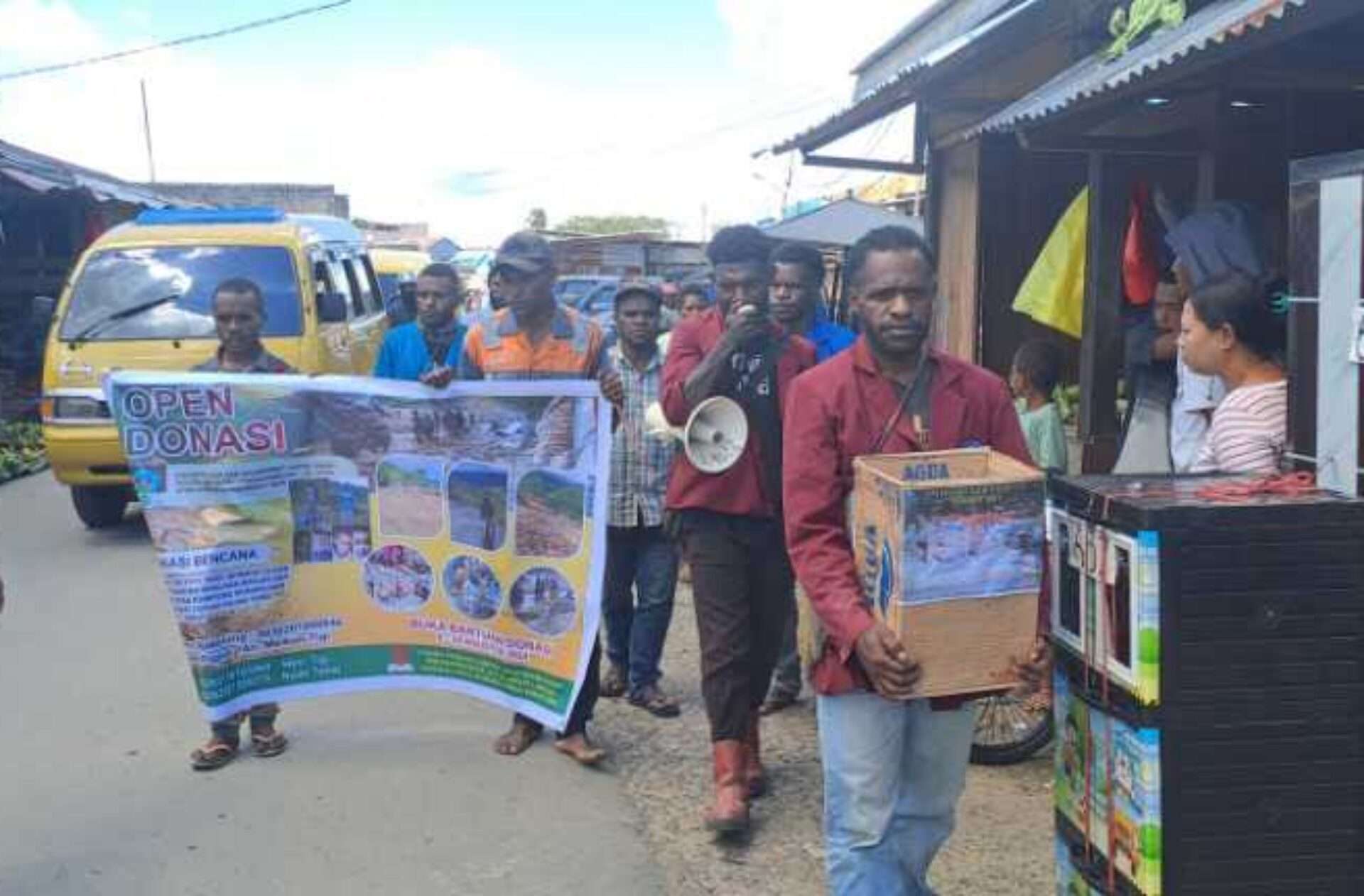 Mahasiswa Sorong Galang Dana untuk Korban Banjir dan Longsor di Dogiyai Papua Tengah