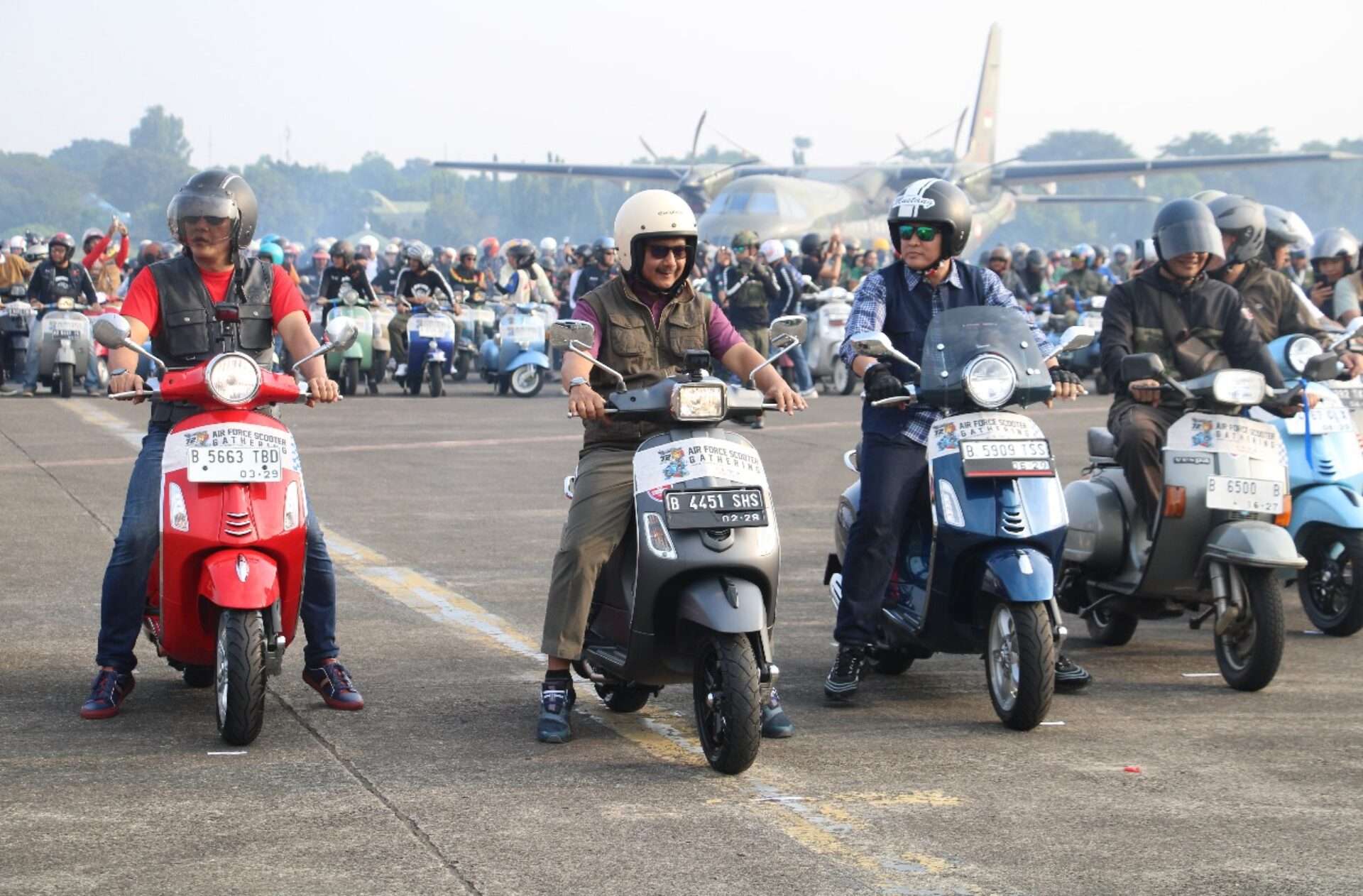 Pangkoopsud I Hadiri Air Force Scooter Gathering untuk Merayakan HUT ke-72 Lanud Halim Perdanakusuma