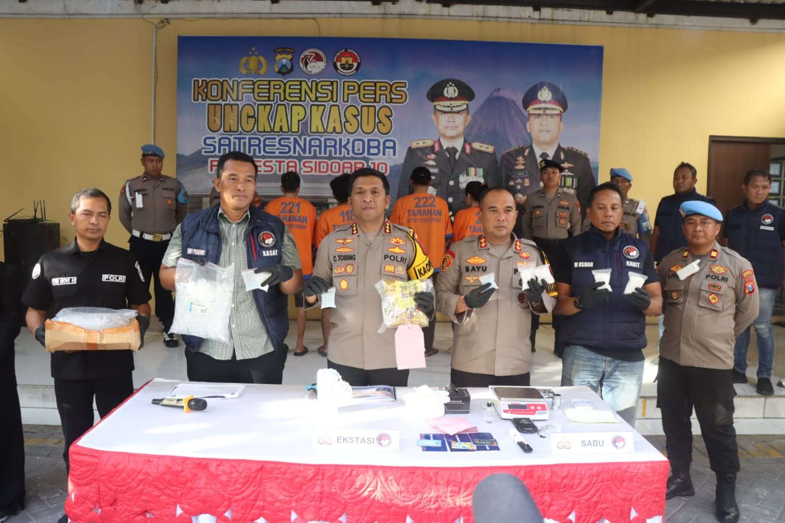 Satresnarkoba Polresta Sidoarjo Bongkar Modus Baru Peredaran Sabu dan Ekstasi melalui Microtube