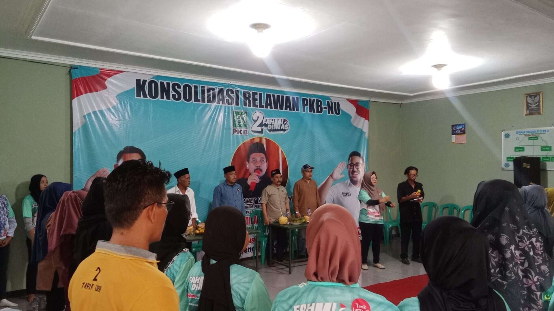 Pengukuhan Relawan PKB-NU Purbalingga Kota Siap Sukseskan Fahmi-Dimas Jadi Bupati