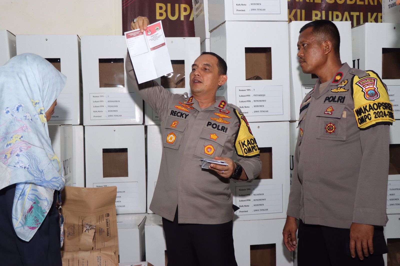 Kapolres Kebumen Pastikan Keamanan Gudang Logistik Pemilu 2024