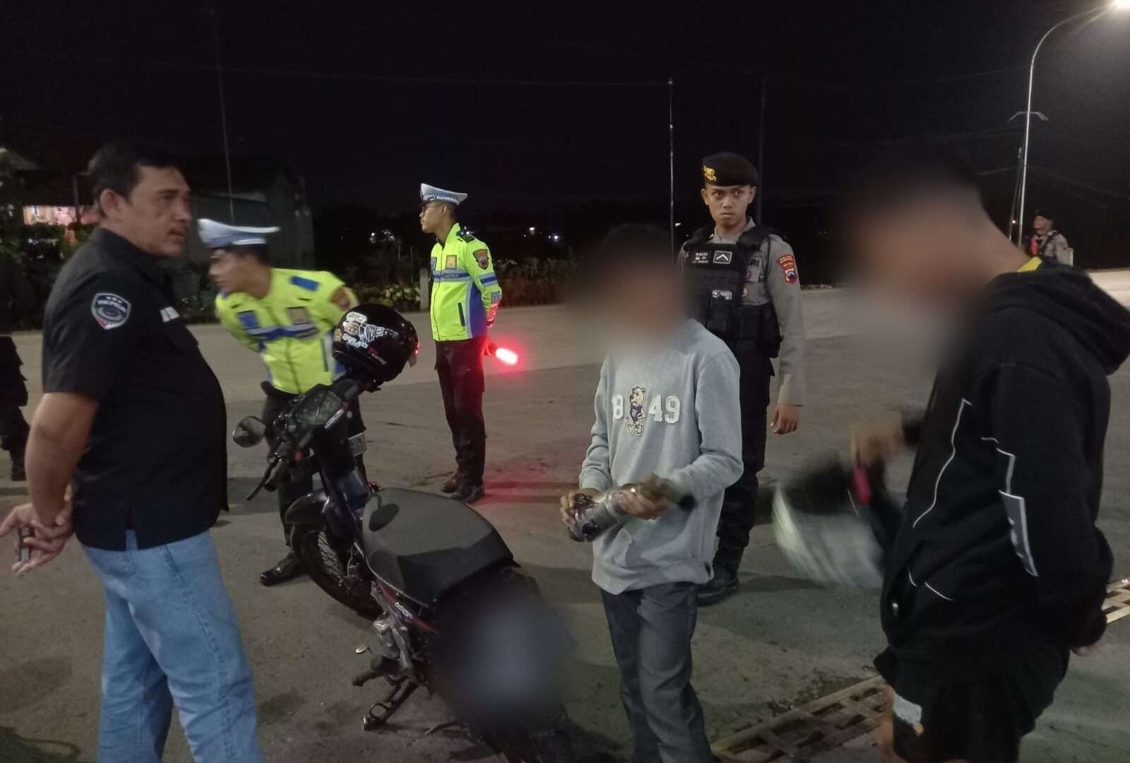 Polres Kebumen Bubarkan Balap Liar di Jalan Lingkar Selatan, Puluhan Pemuda Diamankan